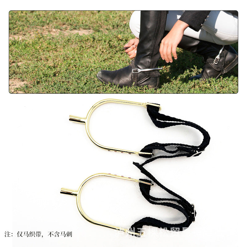 Equestrian Spur Straps, Durable Webbing, Model 20251031, for Polo Training