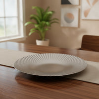 Fruit Tray Mirror-Polished Stainless Steel Tray Round for Snack Service, Hosts