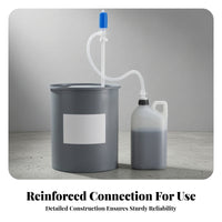 Versatile Liquid Transfer Siphon | Thickened PE Construction, Manual Siphon Pump, for Garage