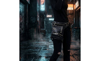 Waist Bag with Belt Steampunk Fanny Pack Hands-Unrestricted for Bikers