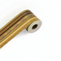Wallpaper Border with Scroll Pattern Embossed Rolled Border Trim Elegant