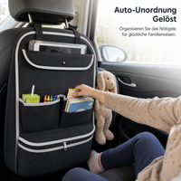 Car Backseat Organizer with Storage Pockets for Kids and Travel Essentials