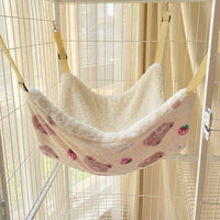 Cat Hammock and Hanging Cat Bed for Cage, Fixable Cat Swing or Cradle for Winter Use, Cute Functional Hanging Bed for Universal Breed Indoor Pets
