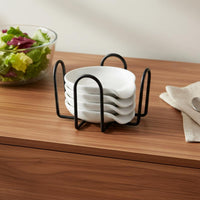 4 Pieces Spoon Rest Set With Storage Rack Tableware Accessory Space Saving