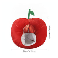 Fuzzy Cherry Headpiece Adorable Cherry Headpiece Comfortable Fuzzy Hat for Cosplay