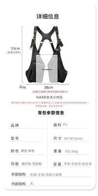 男包马甲包跨境胸包男肩包新款大容量腰包背包骑行百搭动斜挎包