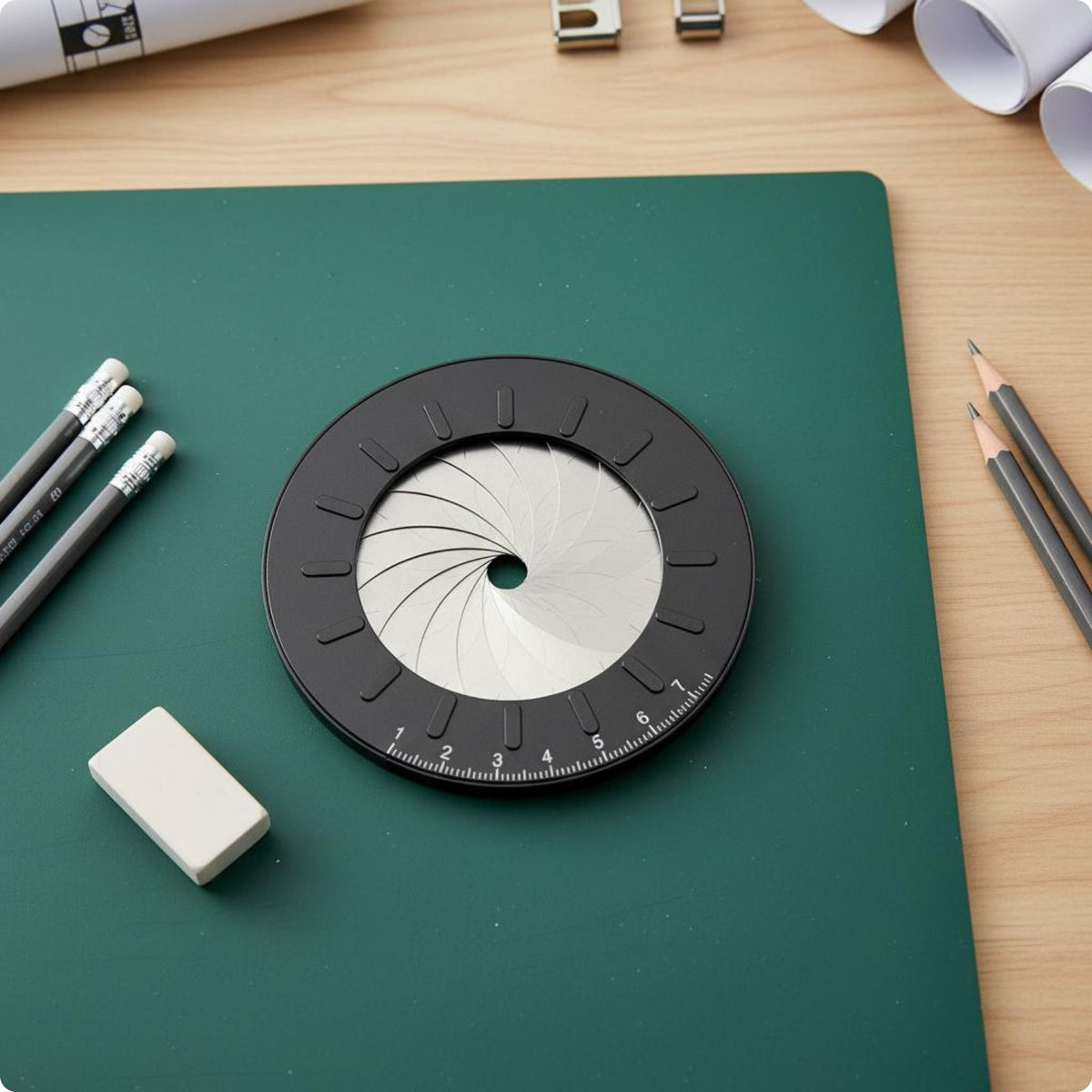 Circle Drawing Tool Measuring Scale Round Drawing Gauge Compact for Design Work