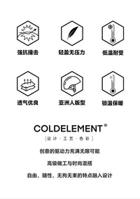 冷元素2025滑雪头盔儿童轻质双单板头盔滑雪运动护具装备安全雪盔