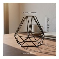 Rhombus Shape Light Shade Minimalist Metal Wire Lampshade Iron Art for Bar