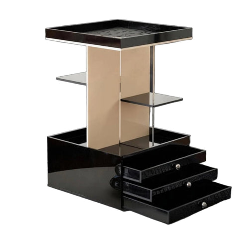 Rotating Multi-Tier Cosmetic Organizer Large Capacity Makeup Organizer