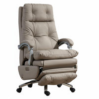 Reclining Highspine-Supporting Chair with Footrest Height Adjustable Highspine-Supporting Recliner with Footrest 360° Rotate