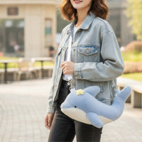 Cartoon-Style Soft Toy Animal Bag Soft Furry Animal Purse Cute Soft Toy Bag Lightweight for Teens, Students, Outings