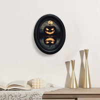 Halloween Witch Wooden Picture Frame for Desk, Living Room, Dining Room, Entryway