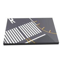 1:400 Scale Airport Landing Strip Display Stand Rectangular Model Aircraft Display Base Aircraft Model Stand for Hobbyists