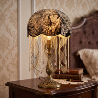 Lampshade Handmade Lamp Shade Vintage-Vintage-Style Textile Lampshade for Bedroom, Bedside Table, Study Desk