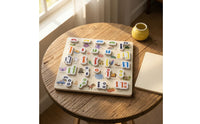 Matching Drewniana Układanka Geometryczna Interactive Educational Puzzle Rozwojowa Puzzle Board Cognitive for Classroom