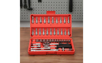 46 Pieces Ratchet Socket Kit Compact Case Ratchet Wrench Kit Easy to Carry Hand Tools for Mechanics