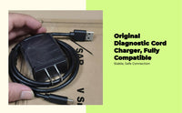 OBD2 diagnostic cord, charger main line, power supply adapter, compatible with Launch X431 Pro3s+ V5 model 5, replalternating currentement alternating current power cord for car diagnostic tool, full system diagnosis