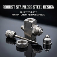 Stainless Steel Misting Nozzle, 1/4" NPT Mixing Spray Tip, Siphon Type Adjustable Humidification Noz - Image 3
