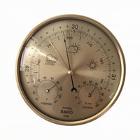 Atmospheric Pressure Meter Hygrometer Thermometer Round Analog Atmospheric Pressure Meter Easy Reading Dial Thermometer