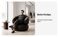 Modern Single Lounger Light Luxury Lounge Chair Retro Aesthetic architectural-inspired for Boutique Owners, Interior Designers