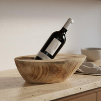 Carved Wood Vino Holder Distinctive Gift Carved Wood Vino Bottle Stand