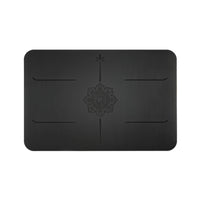 Grippy Fitness Inversion Mat Compact Fitness Mat with Alignment Lines Portable Stable for Yogis
