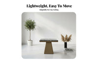 Light Luxury Design C-Shaped Slide-Under Stand Movable Sofa Side Table Modern design Living Room Furniture adaptable for Apartment Dwellers, Homeowners, Remote Workers, Small Spaces, Bedroom, Home Office