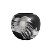 Vase with Brushstroke Decoration Decorative Bulbous Vase Modern Chinese