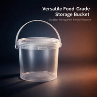Bucket Lid for Milk Tea Packaging, Food Product Container Lid, Carry Handle Storage, Bin Bucket Lid  - Image 8
