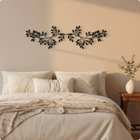 Olive Branch Wall Decor Vine Foliage Wall Art Effortless to Hang Wrought Metal Leaf Decor for Bedroom