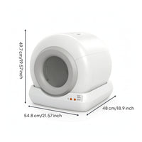 App Control Fully Enclosed Automatic Litter Box Anti-Leakage Smart Cat Litter Box for Home, Apartments