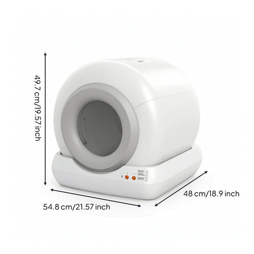 App Control Fully Enclosed Automatic Litter Box Anti-Leakage Smart Cat Litter Box for Home, Apartments