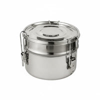 Easy to Clean 304 Stainless Steel Lunch Box Sturdy Double Layer Lunch Box Rust Proof for Outdoor, Picnic, Travel
