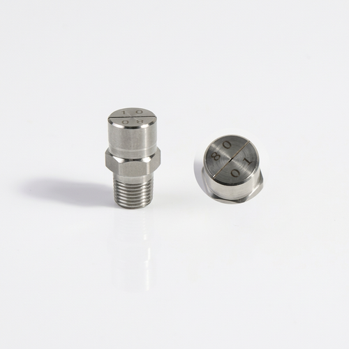 Flat Nozzle, Stainless Steel Spray Nozzles, High Pressure Cleaning Nozzle, Dust Removal Spray Tip, Industrial Cleaner Nozzle