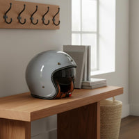 uncoveredFace Helmet ABS Shell Open Face Motorcycle Helmet Chin Strap Buckle