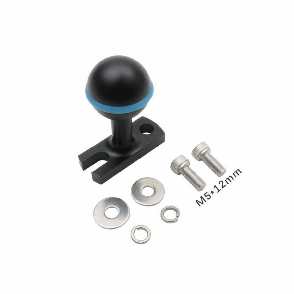 Anodized Finish Underwater Grip Ball Head Lightweight Underwater Camera Mount Portable Diving Camera Ball Mount Easy to Use for Divers
