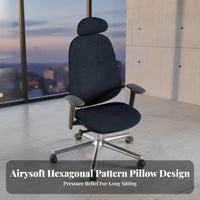 Highrear Ergonomic Chair Reclining Function Office Furniture Adjustable Headrest 360° rotate for Students, Study Room