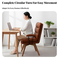Swivel Armchair Ergonomic Design Upholstered Swivel Armchair Thickly Padded