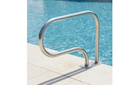 Stainless Steel Pool Handrail Cylindrical Pool Handrail with Hardware Sturdy Long-Lasting for Water Park