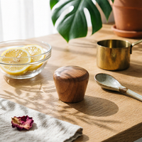 Wooden Pot Lid Handle Solid Wood Kitchen Hardware Easy to Install