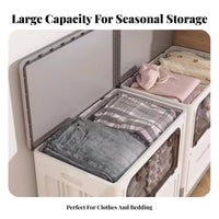 Stackable container with Front accessibleing Large Capacity Household Storage two-way accessibleing