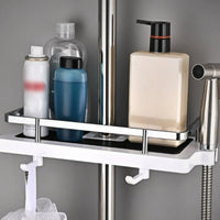 Shower Slide Bar Shelf Rustproof Household Storage Tool-without Cost