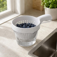 Double-Layer Draining Basket Compact Double Layer Draining Basket Simple Design
