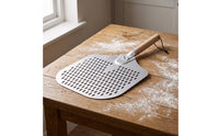 Perforated Pizza Peel Professional Pizza Peel with Detachable Handle Easy to Clean for Kitchen Cooking