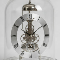 Clock with Clear Dome Mechanical-Style Skeleton Clock Transparent for Collectors, Office