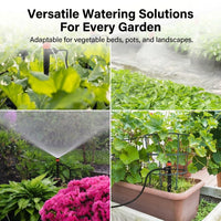 Irrigation System for Home Gardening, 40FT+160FT Poly Pipe Irrigation System, Water Saving Garden Irrigation Tubing for Agricultural Production