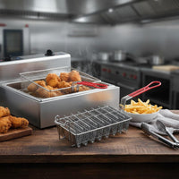 Wire Mesh Frying Basket Rust-Resistant Deep Fryer Basket Easy to Clean