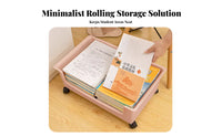 Wheeled Student book container adaptable under-table Storage container Stackable Design