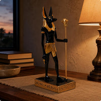 Anubis Figurine Upright Anubis Statue Collectible for Desktop